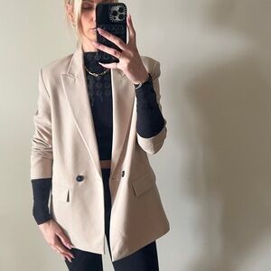 Zara Cream Tan Blazer